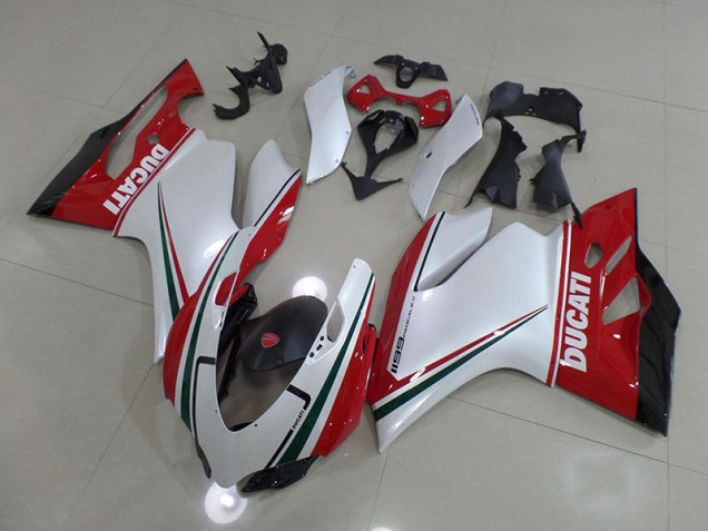2011-2014 White Red Ducati 1199 Motorcycle Fairings Canada 2011-2014 White Red Ducati 1199 Motorcycle Fairings Canada
