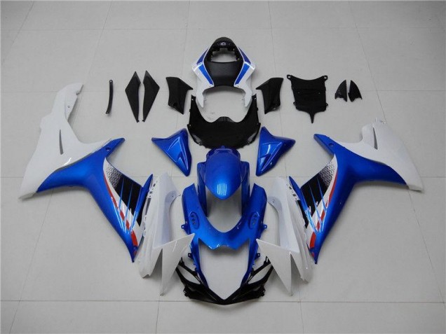 2011-2020 Blue White Suzuki GSXR 600/750 Plastics Fairing Kits Canada 2011-2020 Blue White Suzuki GSXR 600/750 Plastics Fairing Kits Canada