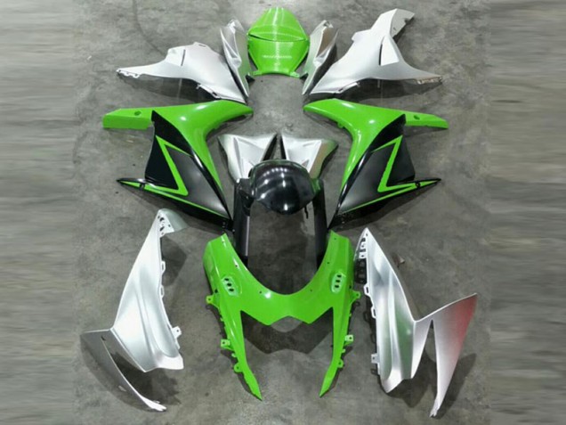 2011-2020 Green Silver Suzuki GSXR 600/750 Plastics Fairing Kits Canada 2011-2020 Green Silver Suzuki GSXR 600/750 Plastics Fairing Kits Canada