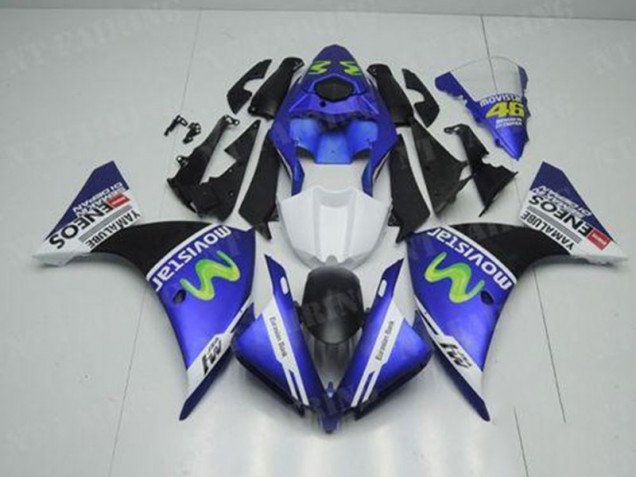 2012-2014 Blue White Black Yamaha YZF R1 Motorcycle Fairings Canada 2012-2014 Blue White Black Yamaha YZF R1 Motorcycle Fairings Canada