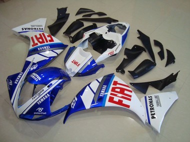 2012-2014 Blue White Fiat Yamaha YZF R1 Motorcycle Fairings Canada