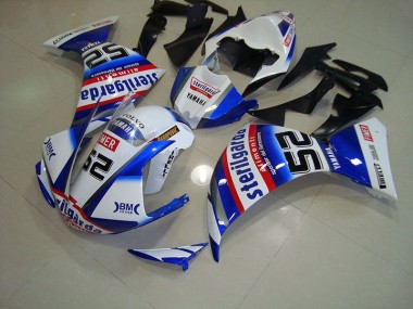 2012-2014 White Black Sterilgarda Yamaha YZF R1 Motorcycle Fairings Canada