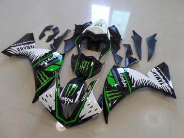 2012-2014 White Green Big Monster Yamaha YZF R1 Motorcycle Fairings Canada