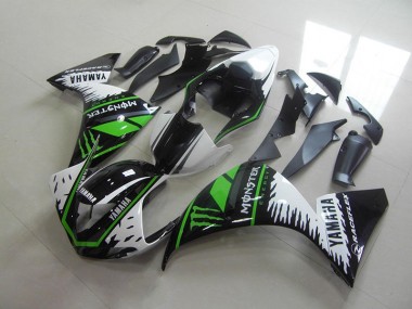 2012-2014 White Green Monster Yamaha YZF R1 Motorcycle Fairings Canada