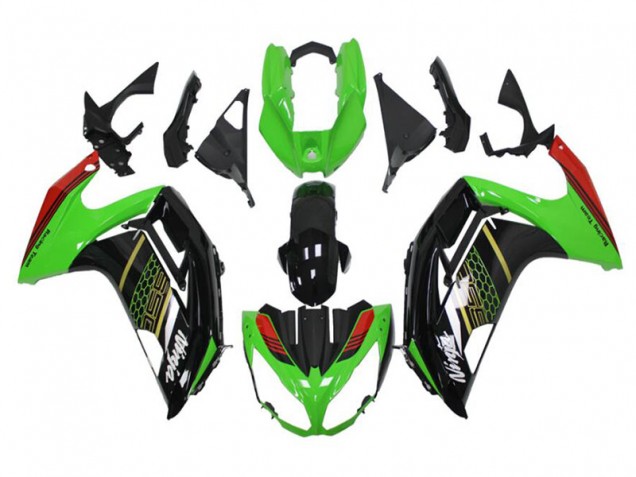 2012-2016 Green Black Kawasaki Ninja EX650 Motorcycle Fairings Canada 2012-2016 Green Black Kawasaki Ninja EX650 Motorcycle Fairings Canada