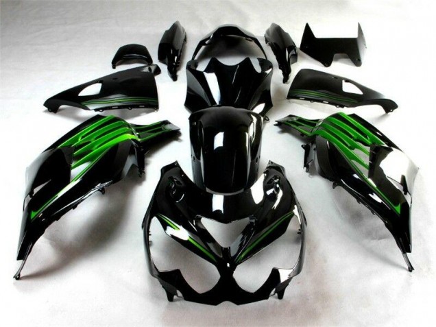 2012-2019 Black Green Kawasaki Ninja ZX14R Motorcycle Fairings Canada 2012-2019 Black Green Kawasaki Ninja ZX14R Motorcycle Fairings Canada