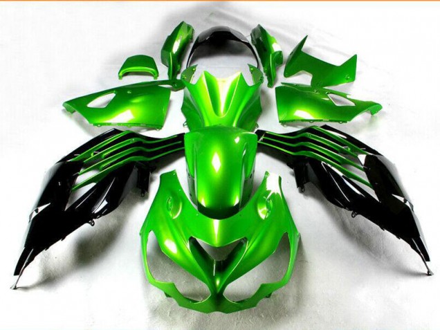 2012-2019 Black Green Kawasaki Ninja ZX14R Injection Fairing Kit Canada 2012-2019 Black Green Kawasaki Ninja ZX14R Injection Fairing Kit Canada