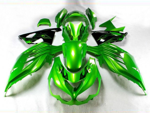 2012-2019 Green Black Kawasaki Ninja ZX14R Motorcycle Fairings Canada 2012-2019 Green Black Kawasaki Ninja ZX14R Motorcycle Fairings Canada