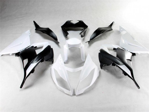 2013-2018 White Black Kawasaki Ninja ZX6R Injection Fairing Kit Canada 2013-2018 White Black Kawasaki Ninja ZX6R Injection Fairing Kit Canada