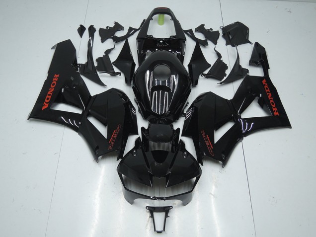 2013-2019 Glossy Black with Red Sticker Honda CBR600RR Motorcycle Fairings Canada 2013-2019 Glossy Black with Red Sticker Honda CBR600RR Motorcycle Fairings Canada