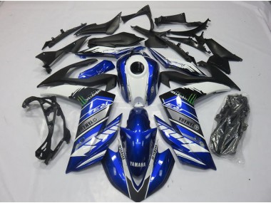 2015-2018 Monster Blue Yamaha YZF R3 Motorcycle Fairings Canada