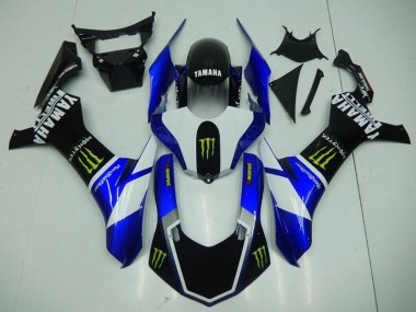 2015-2019 Black Blue Monster Yamaha YZF R1 Motorcycle Fairings Canada