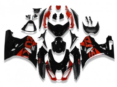 2017-2019 Black Red Suzuki GSXR 1000 Motorcycle Fairings Canada
